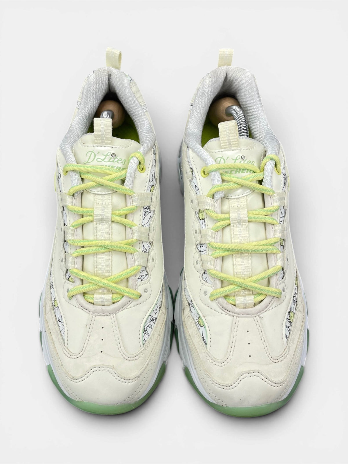 Skechers D'lites Biggest Fan — buty sportowe damskie w bardzo dobrym stanie rozmiar 39, widok z góry