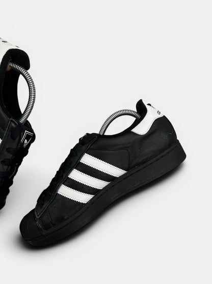 Adidas Superstar II Black White — buty sportowe męskie w bardzo dobrym stanie rozmiar 41 1/3, wewnętrzny panel prawego buta