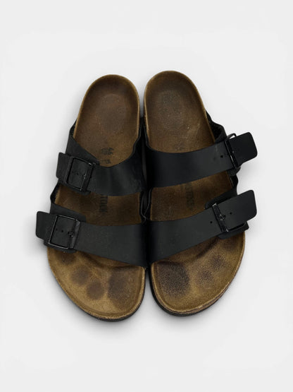 Birkenstock Arizona — klapki męskie w bardzo dobrym stanie rozmiar 46, boczny profil
