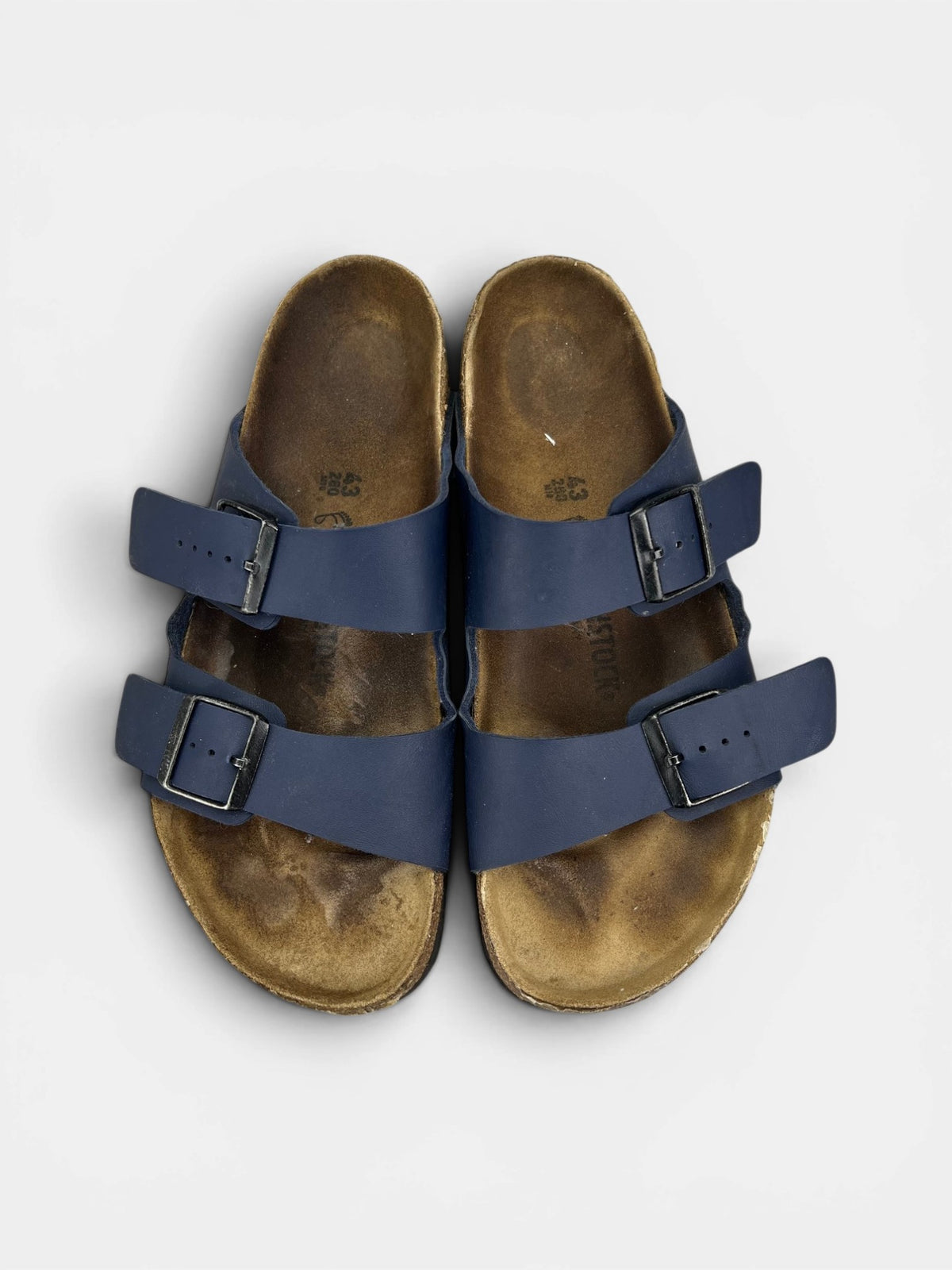 Birkenstock Arizona — klapki męskie w bardzo dobrym stanie rozmiar 43, boczny profil