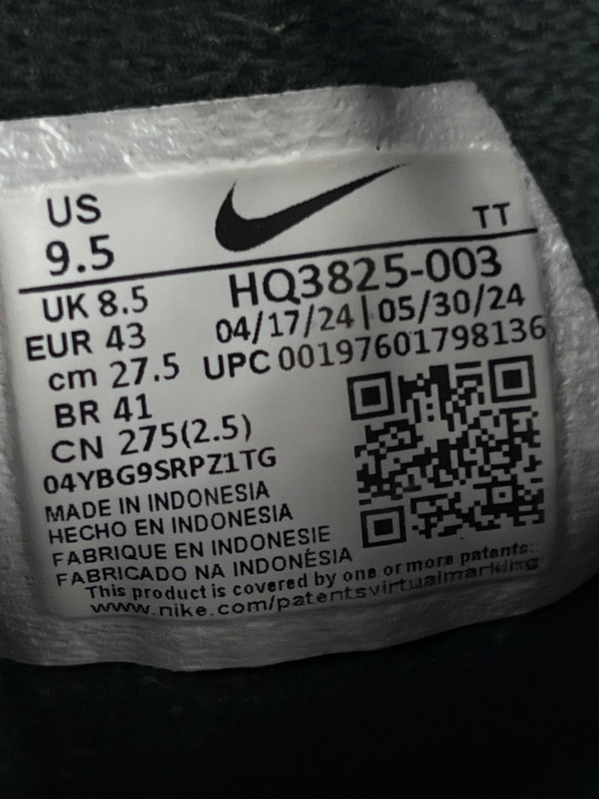 Nike Air Max 95 Black Anthracite — buty sportowe męskie w bardzo dobrym stanie rozmiar 43, opcjonalne zdjęcie 1