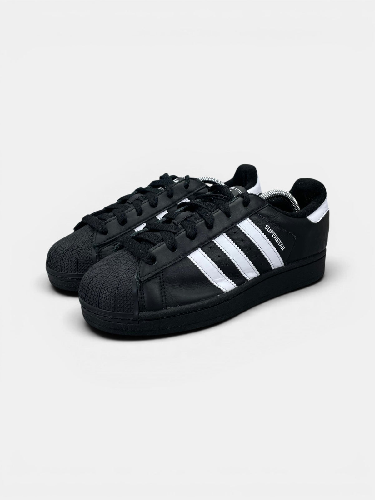Adidas Superstar II Black White — buty sportowe damskie w bardzo dobrym stanie rozmiar 39 1/3, widok z boku