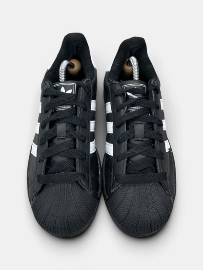Adidas Superstar II Black White — buty sportowe damskie w bardzo dobrym stanie rozmiar 39 1/3, widok z góry