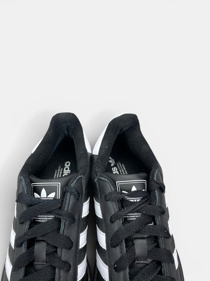 Adidas Superstar II Black White — buty sportowe damskie w bardzo dobrym stanie rozmiar 39 1/3, zapiętki butów
