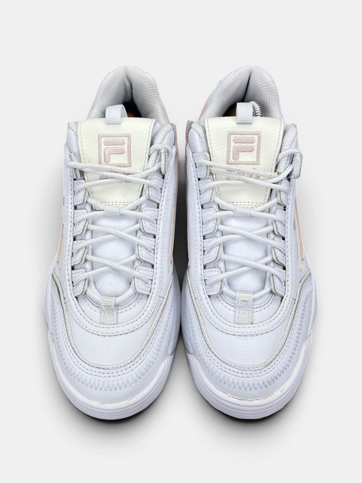 Fila Disruptor — buty sportowe damskie w bardzo dobrym stanie rozmiar 39, widok z góry