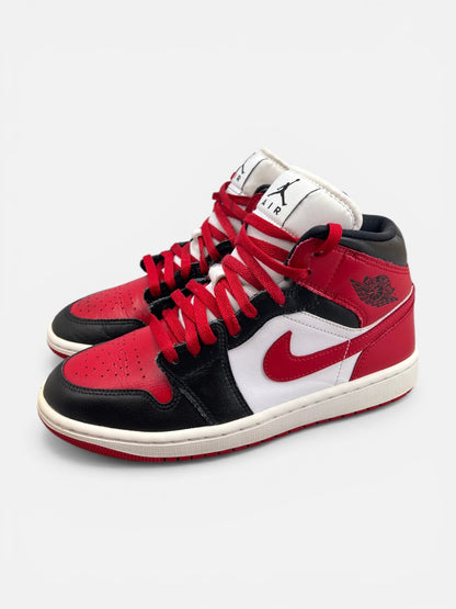 Jordan Air Jordan 1 Mid Alternate Bred Toe — buty sportowe męskie w bardzo dobrym stanie rozmiar 40, widok z boku