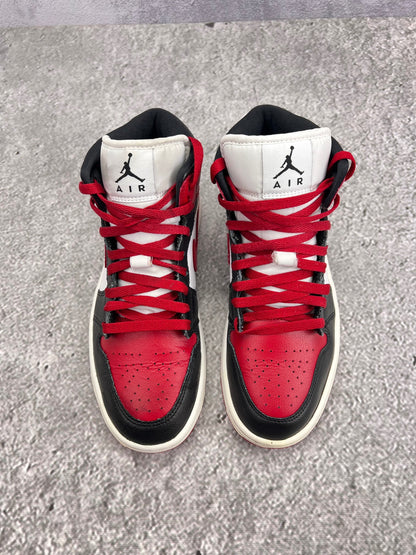 Jordan Air Jordan 1 Mid Alternate Bred Toe — buty sportowe męskie w bardzo dobrym stanie rozmiar 40, widok z tyłu