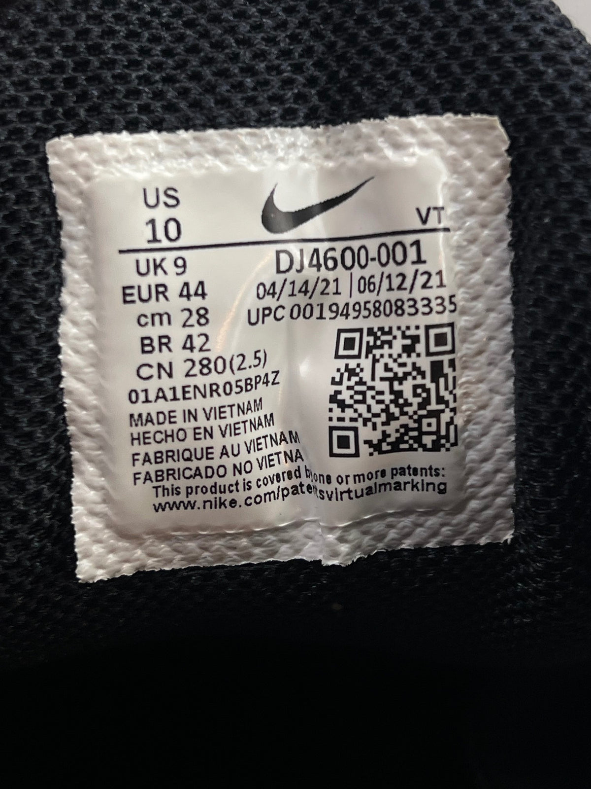 Nike Air Max Plus 3 Black White — buty sportowe męskie w bardzo dobrym stanie rozmiar 44, opcjonalne zdjęcie 1