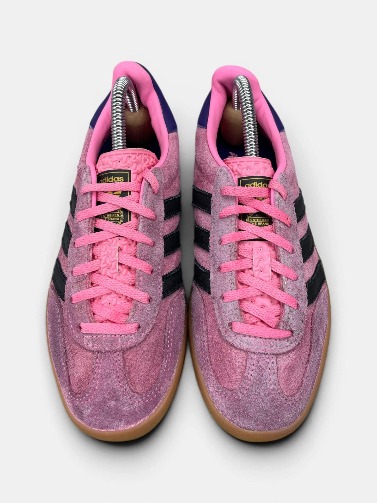 Adidas Gazelle Indoor Bliss Pink Purple — buty sportowe damskie w bardzo dobrym stanie rozmiar 36, widok z góry