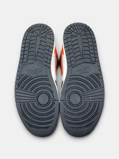 Nike Air Jordan 1 Mid Black Toe Orange — buty sportowe męskie w bardzo dobrym stanie rozmiar 42, podeszwa