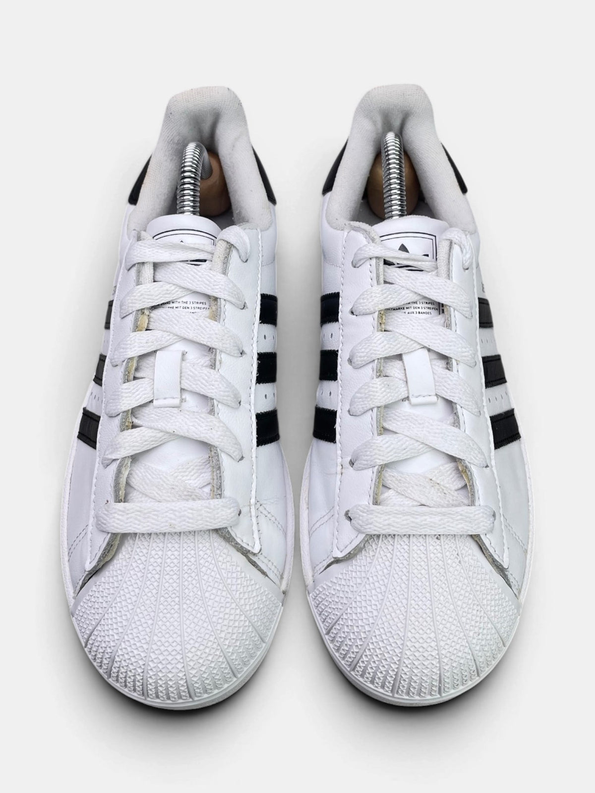 Adidas Superstar II Cloud White Black — buty sportowe damskie w bardzo dobrym stanie rozmiar 38, widok z góry