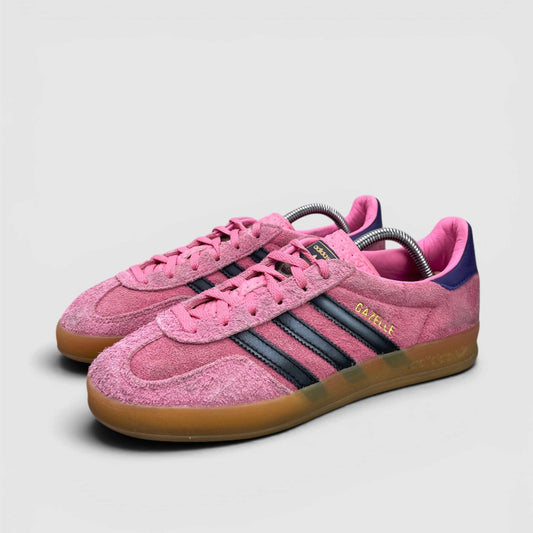 Adidas Gazelle Indoor Bliss Pink Purple — buty sportowe damskie w bardzo dobrym stanie rozmiar 39 1/3, para butów