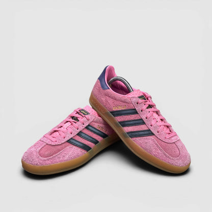 Adidas Gazelle Indoor Bliss Pink Purple — buty sportowe damskie w bardzo dobrym stanie rozmiar 39 1/3, para butów