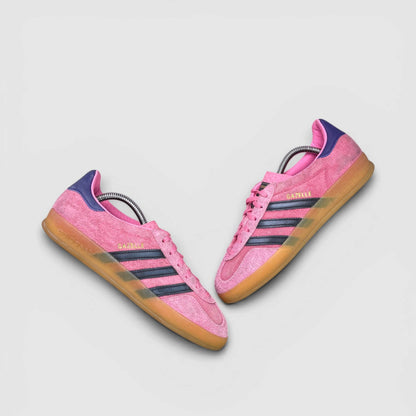 Adidas Gazelle Indoor Bliss Pink Purple — buty sportowe damskie w bardzo dobrym stanie rozmiar 39 1/3, para butów