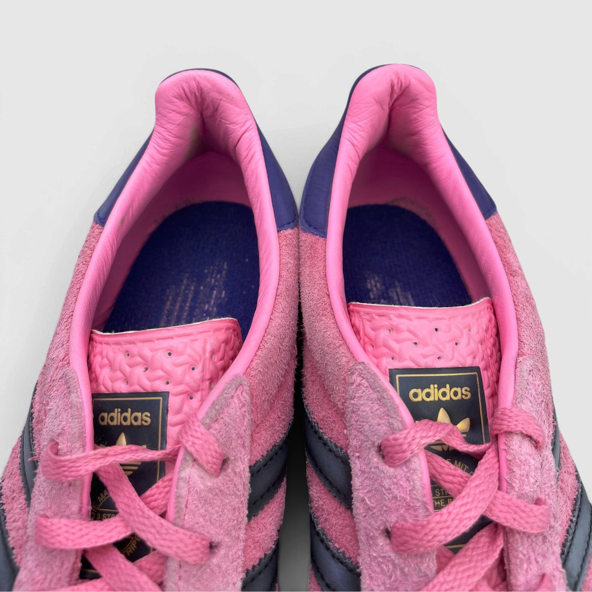 Adidas Gazelle Indoor Bliss Pink Purple — buty sportowe damskie w bardzo dobrym stanie rozmiar 39 1/3, wkładka