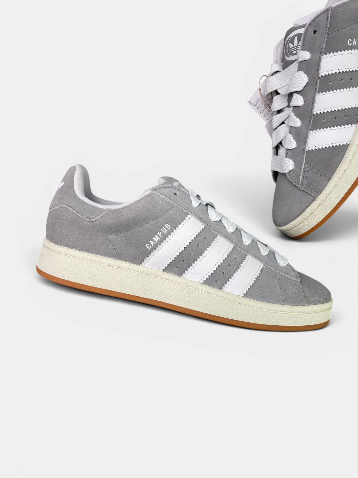Adidas Campus 00s Grey — buty sportowe męskie nowe rozmiar 44, boczny profil, lewa strona