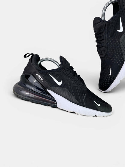 Nike Air Max 270 Black White — buty sportowe męskie w bardzo dobrym stanie rozmiar 41, boczny profil, lewa strona