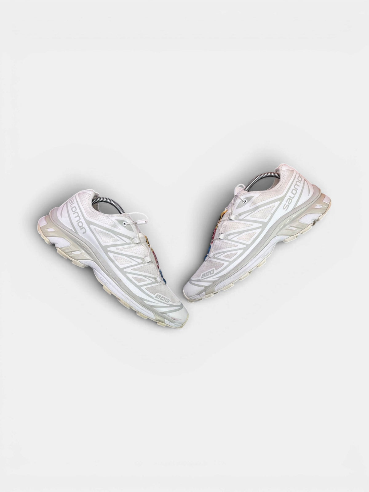 Salomon XT-6 White Lunar Rock — buty sportowe męskie w bardzo dobrym stanie rozmiar 42, widok z góry