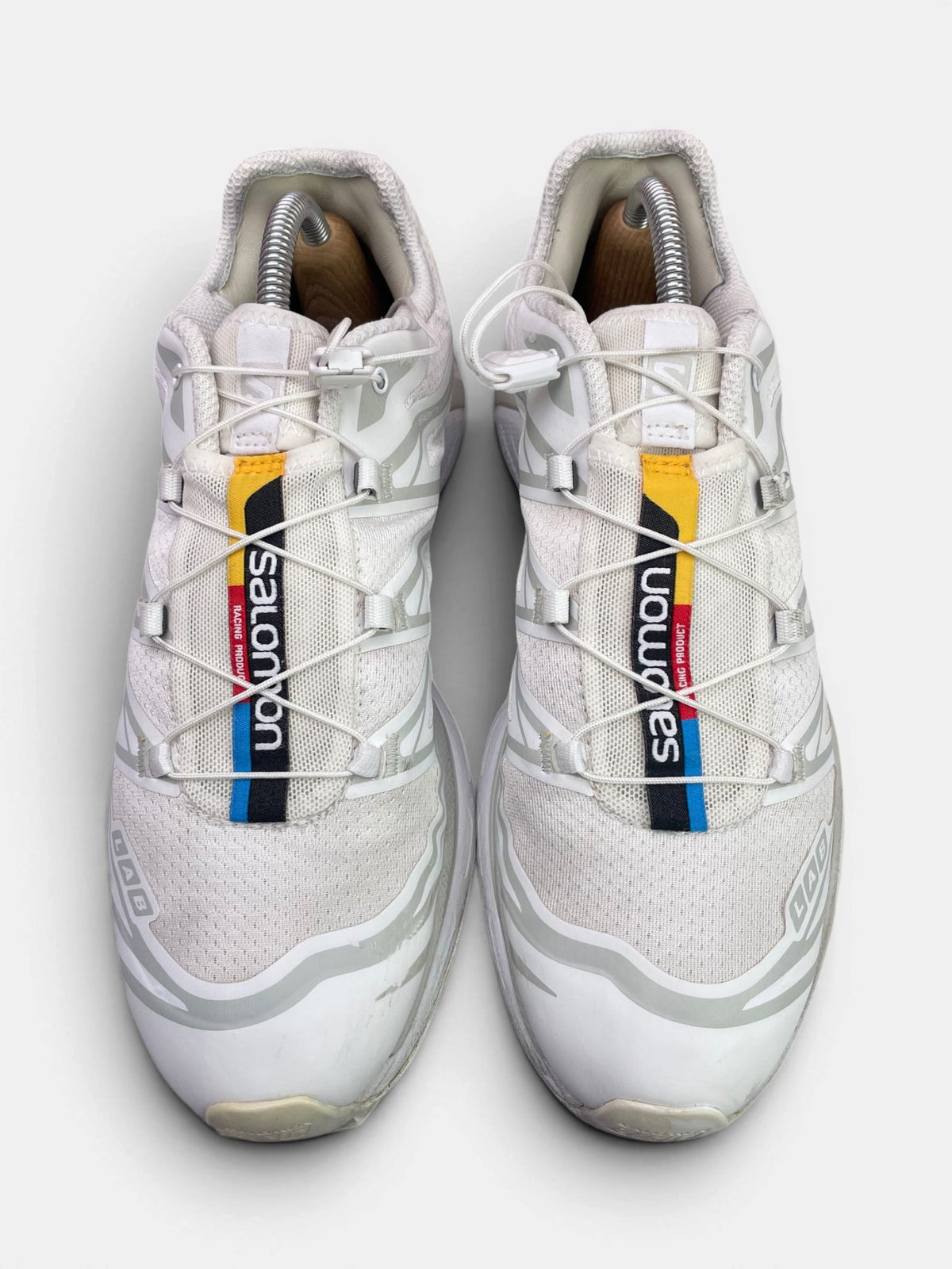 Salomon XT-6 White Lunar Rock — buty sportowe męskie w bardzo dobrym stanie rozmiar 42, widok z góry