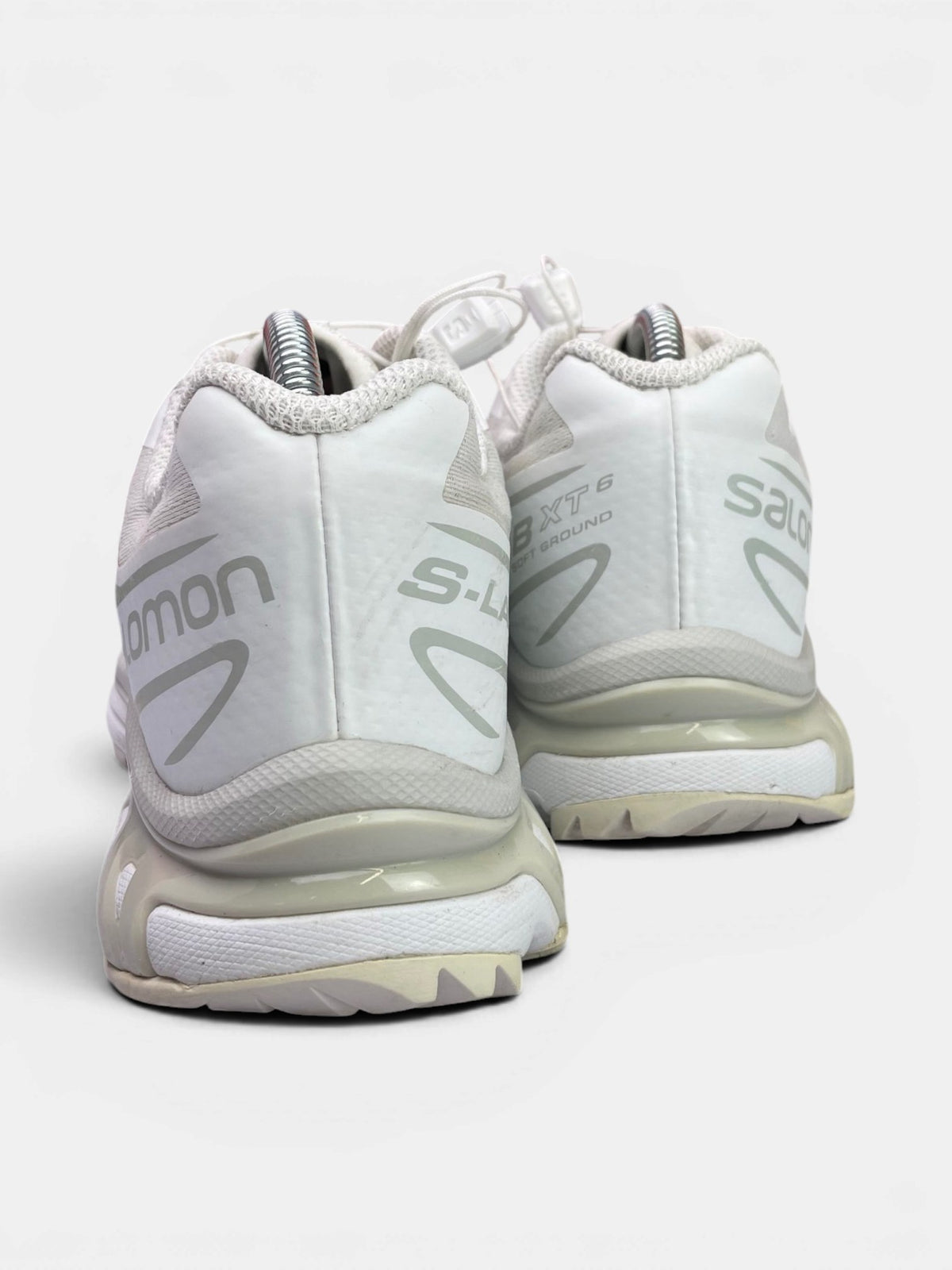 Salomon XT-6 White Lunar Rock — buty sportowe męskie w bardzo dobrym stanie rozmiar 42, widok z tyłu