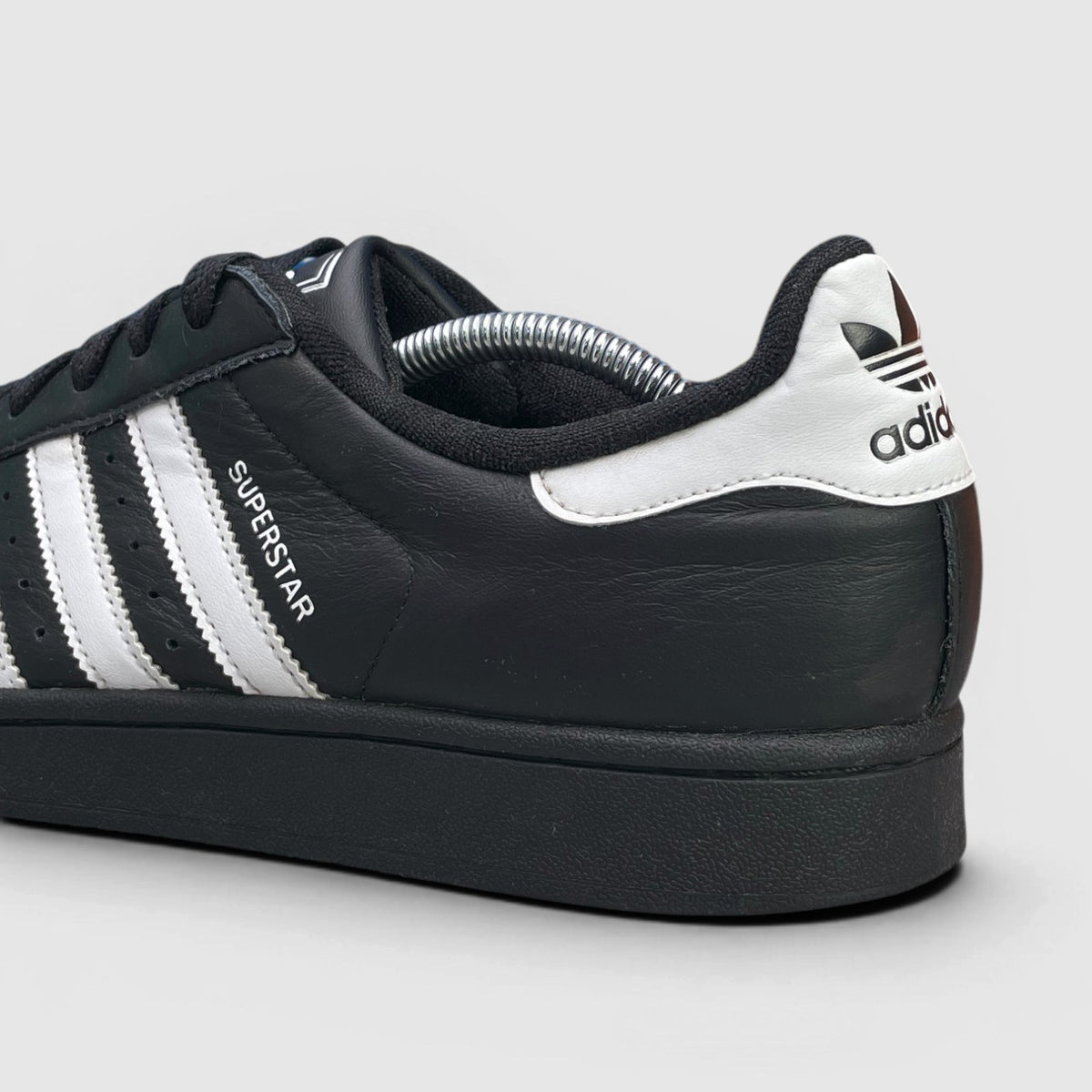 Adidas Superstar II Black White — buty sportowe męskie w bardzo dobrym stanie rozmiar 45 1/3, detal