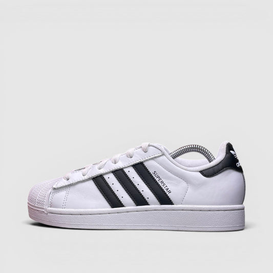 Adidas Superstar II Cloud White Black — buty sportowe damskie w bardzo dobrym stanie rozmiar 38, boczny profil, lewa strona