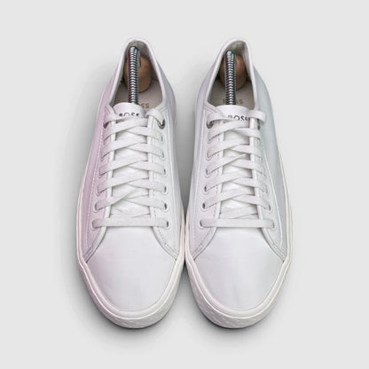Hugo Boss Boss Leather Sneakers — buty sportowe damskie w dobrym stanie rozmiar 38, widok z góry