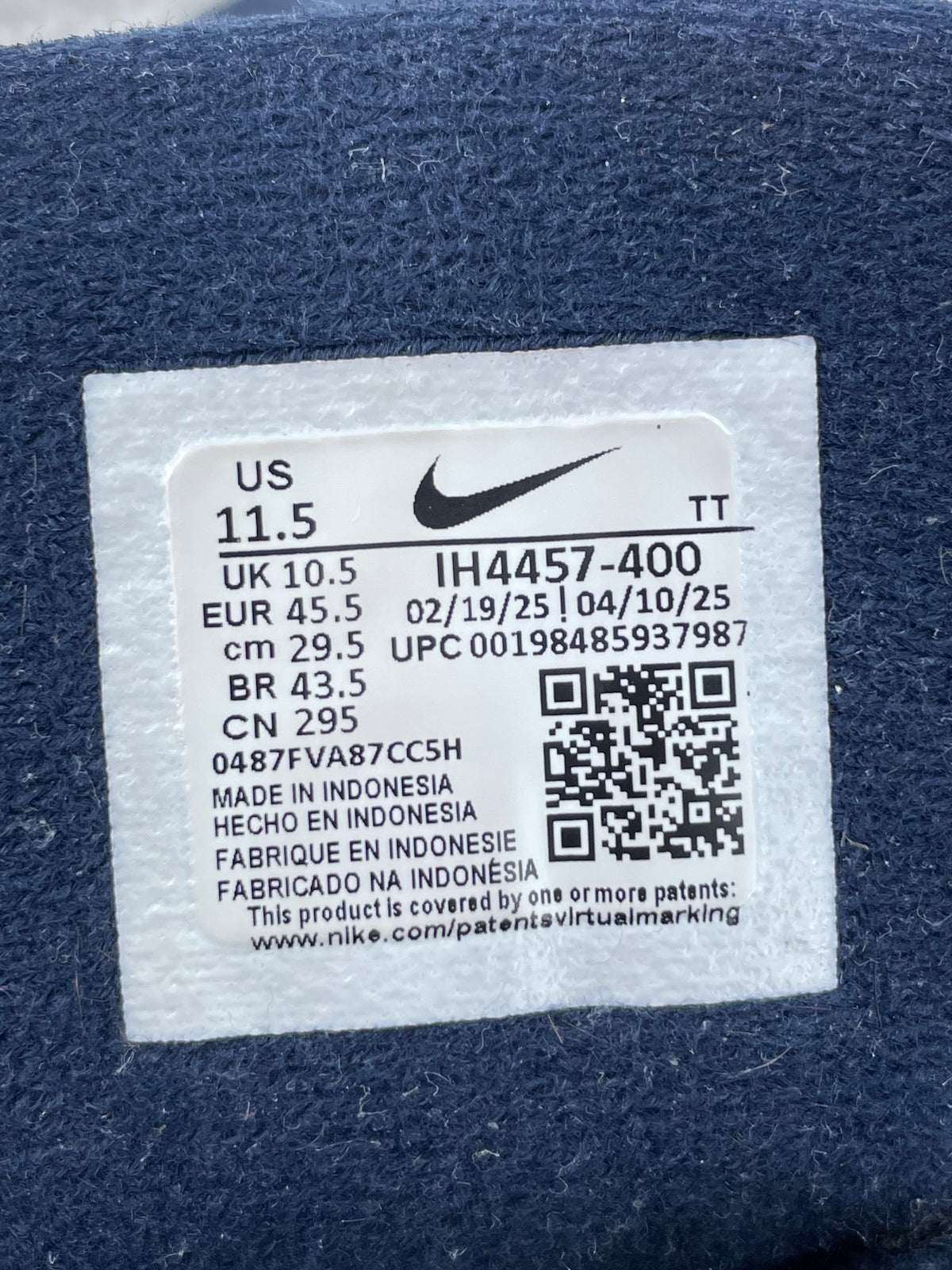 Nike Air Max 95 Obsidian - buty sportowe, metka
