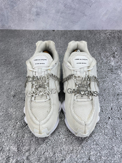 Nike Shox TL / CDG Triple White - buty sportowe, widok z góry