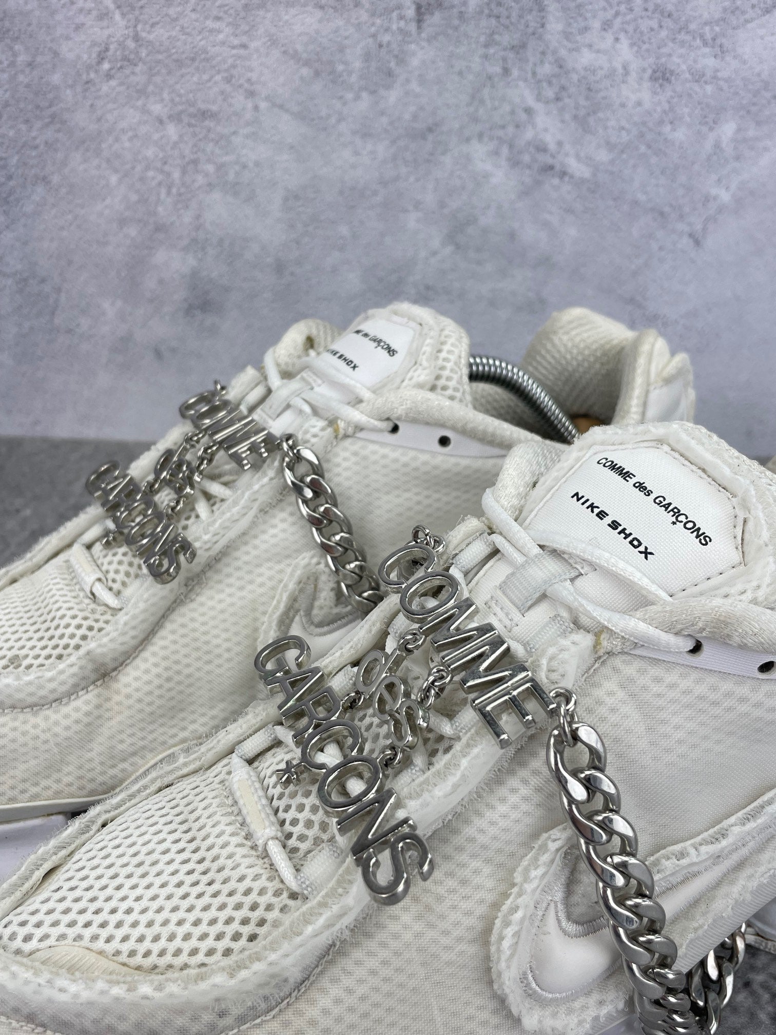 Nike Shox TL / CDG Triple White - buty sportowe, opcjonalne zdjęcie 1