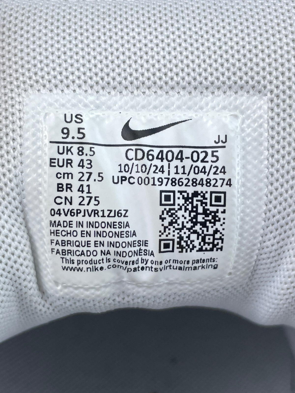 Nike P-6000 CD6404-025 - buty sportowe, metka