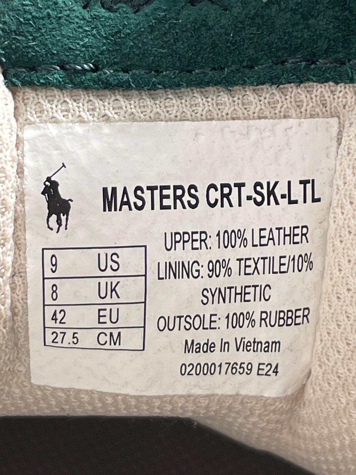 Polo Ralph Lauren Masters CRTSKLTL - buty sportowe, metka