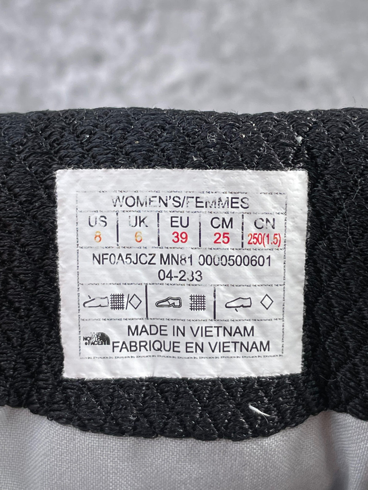 The North Face Vectiv Fastpack Futurelight NF0A5JCZ - buty sportowe, metka