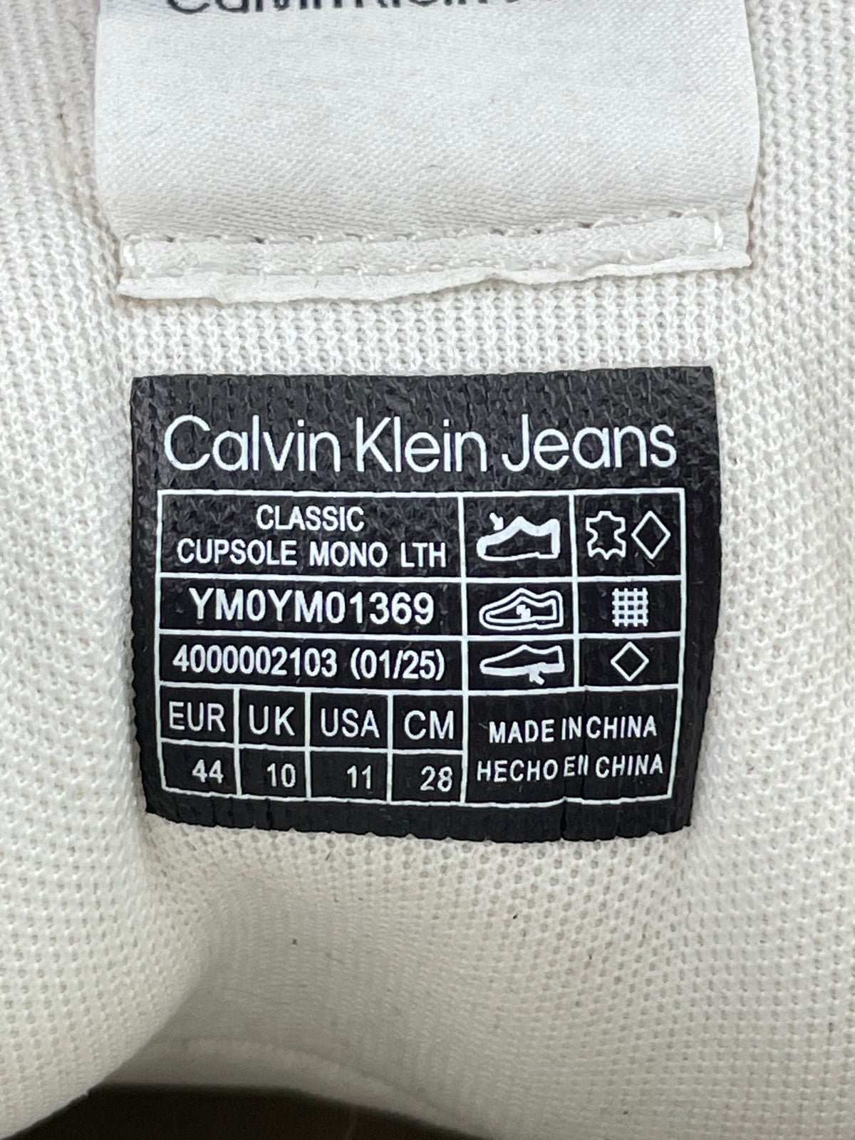 Calvin Klein Cupsole YM0YM01369 - buty sportowe, metka