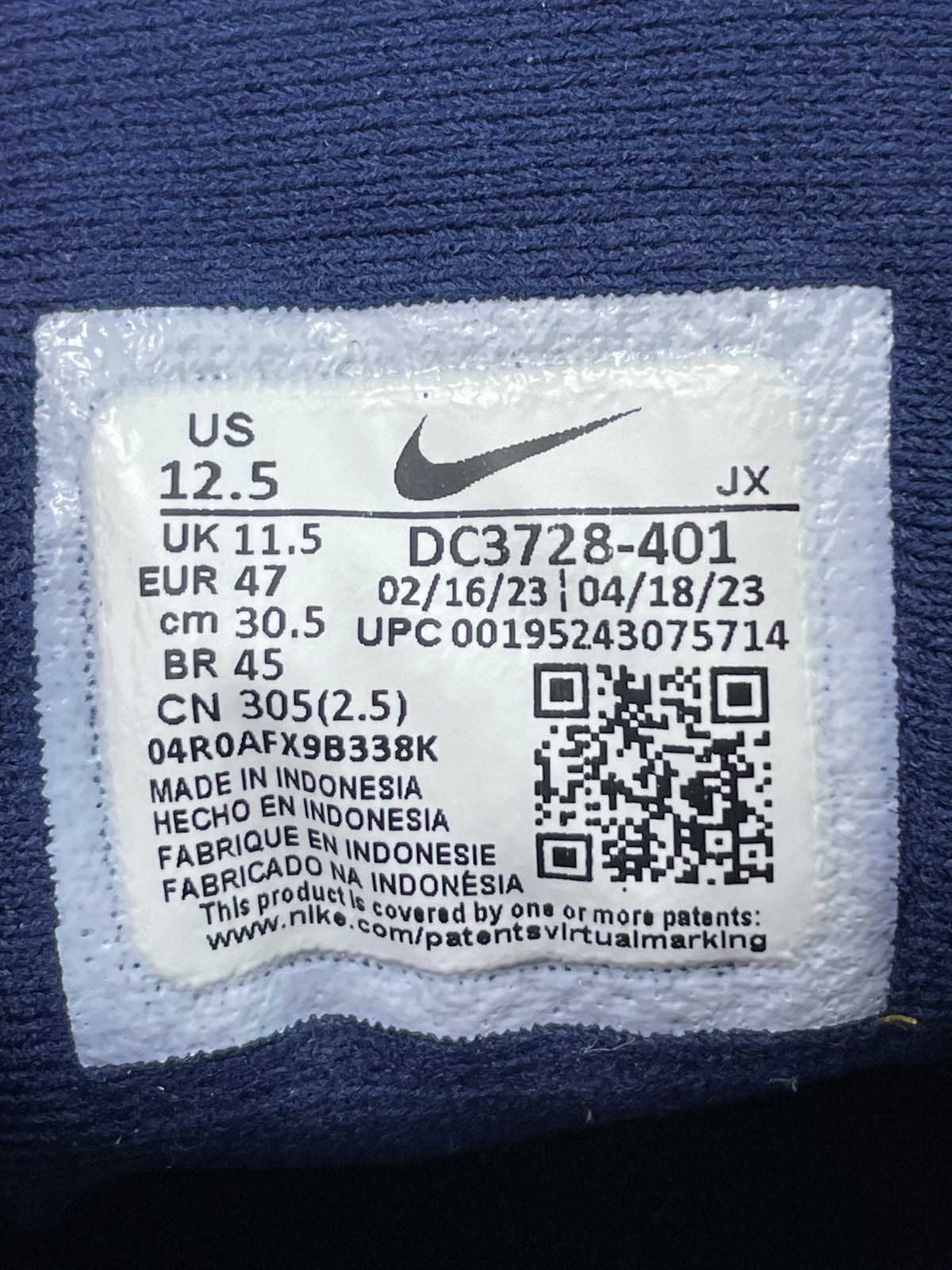 Nike Revolution 6 Next Nature Midnight Navy - buty sportowe, metka