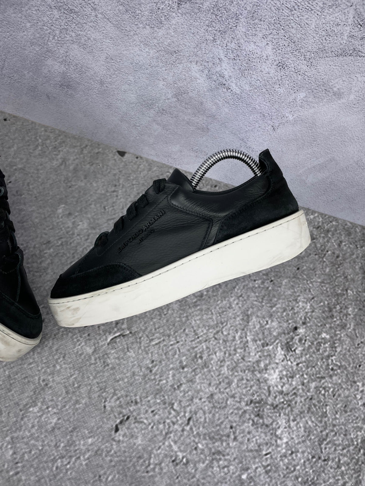 Emporio Armani Sneakers Platform X3X207XN391 - buty sportowe, widok z góry na wewnętrzną stronę butów