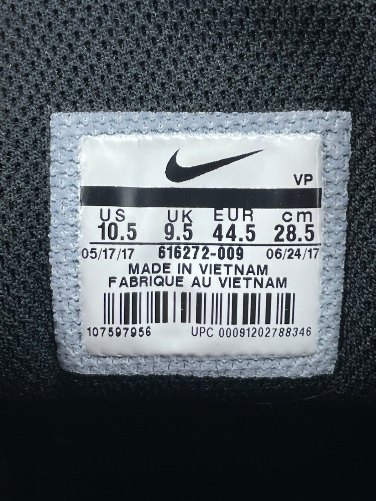 Nike Reax 8 Tr 616272-009 - buty sportowe, metka