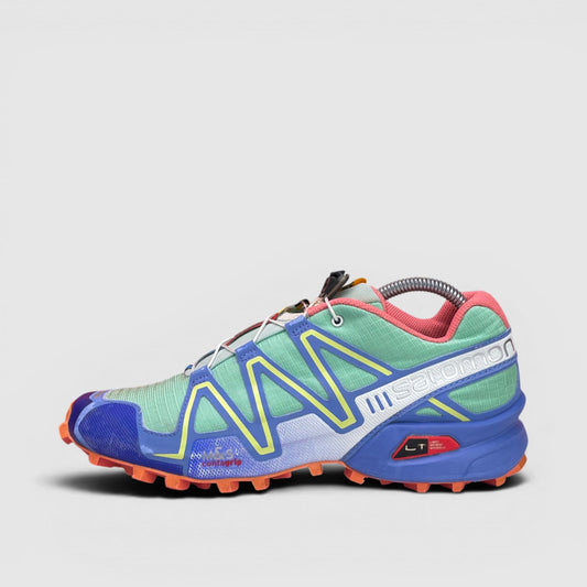 Salomon Speedcross 3W Sulphur, buty sportowe damskie w bardzo dobrym stanie rozmiar 40.5, boczny profil, lewa strona