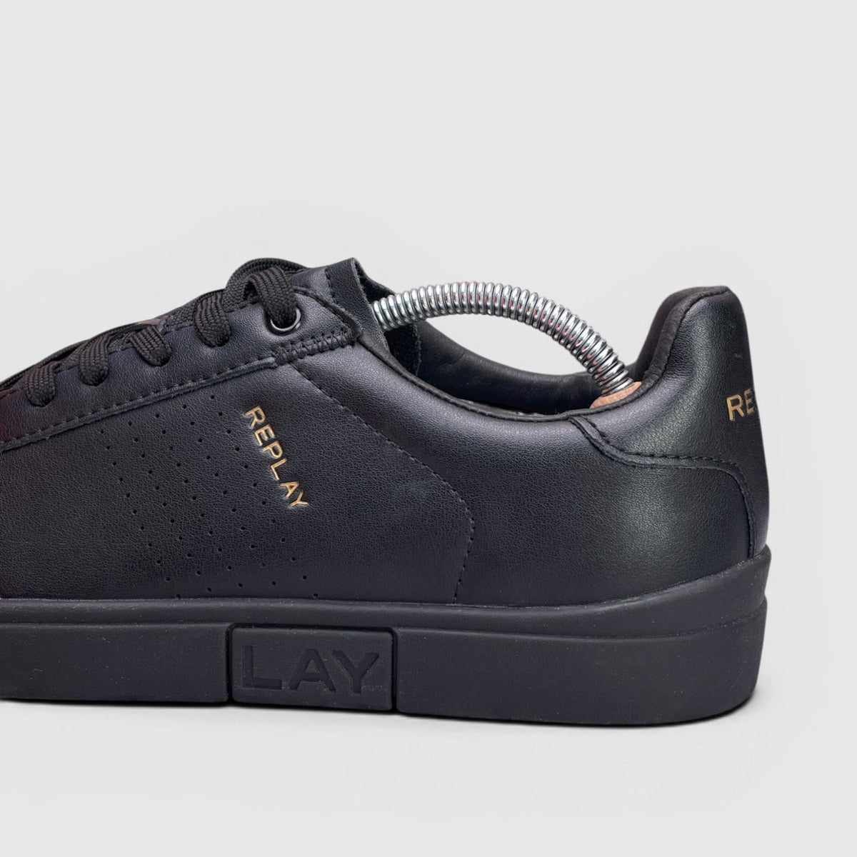 Replay Leather Sneakers — buty sportowe męskie w bardzo dobrym stanie rozmiar 43, detal