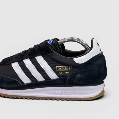 Adidas SL 72 RS Core Black / Cloud White / Blue — buty sportowe męskie w bardzo dobrym stanie rozmiar 42 2/3, zewnętrzny panel prawego buta