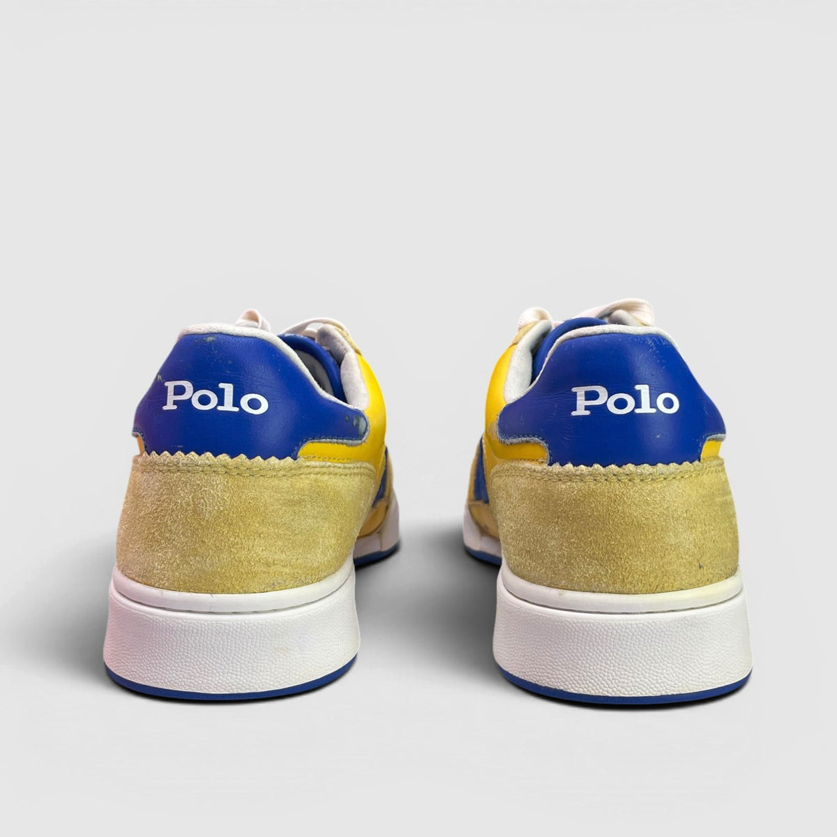 Polo Ralph Lauren Crt Spt — buty sportowe męskie w bardzo dobrym stanie rozmiar 45, widok z góry na zewnętrzną stronę butów