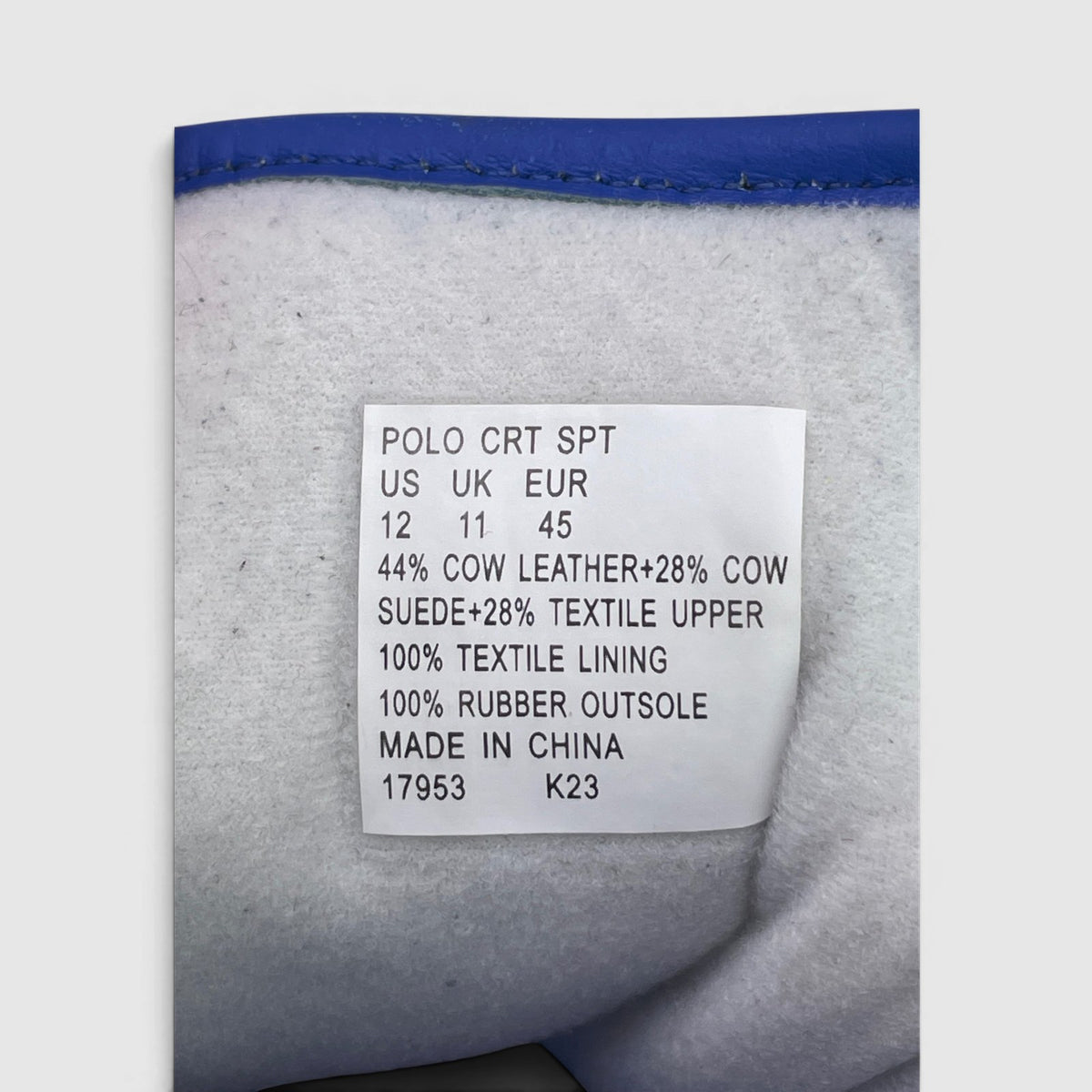 Polo Ralph Lauren Crt Spt — buty sportowe męskie w bardzo dobrym stanie rozmiar 45, widok z góry