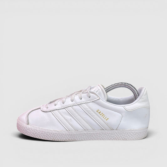Adidas Gazelle, buty sportowe damskie w bardzo dobrym stanie rozmiar 35 1/3, boczny profil, lewa strona