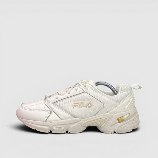 Fila Memory Decimus 8 — buty sportowe damskie w bardzo dobrym stanie rozmiar 39, boczny profil, lewa strona