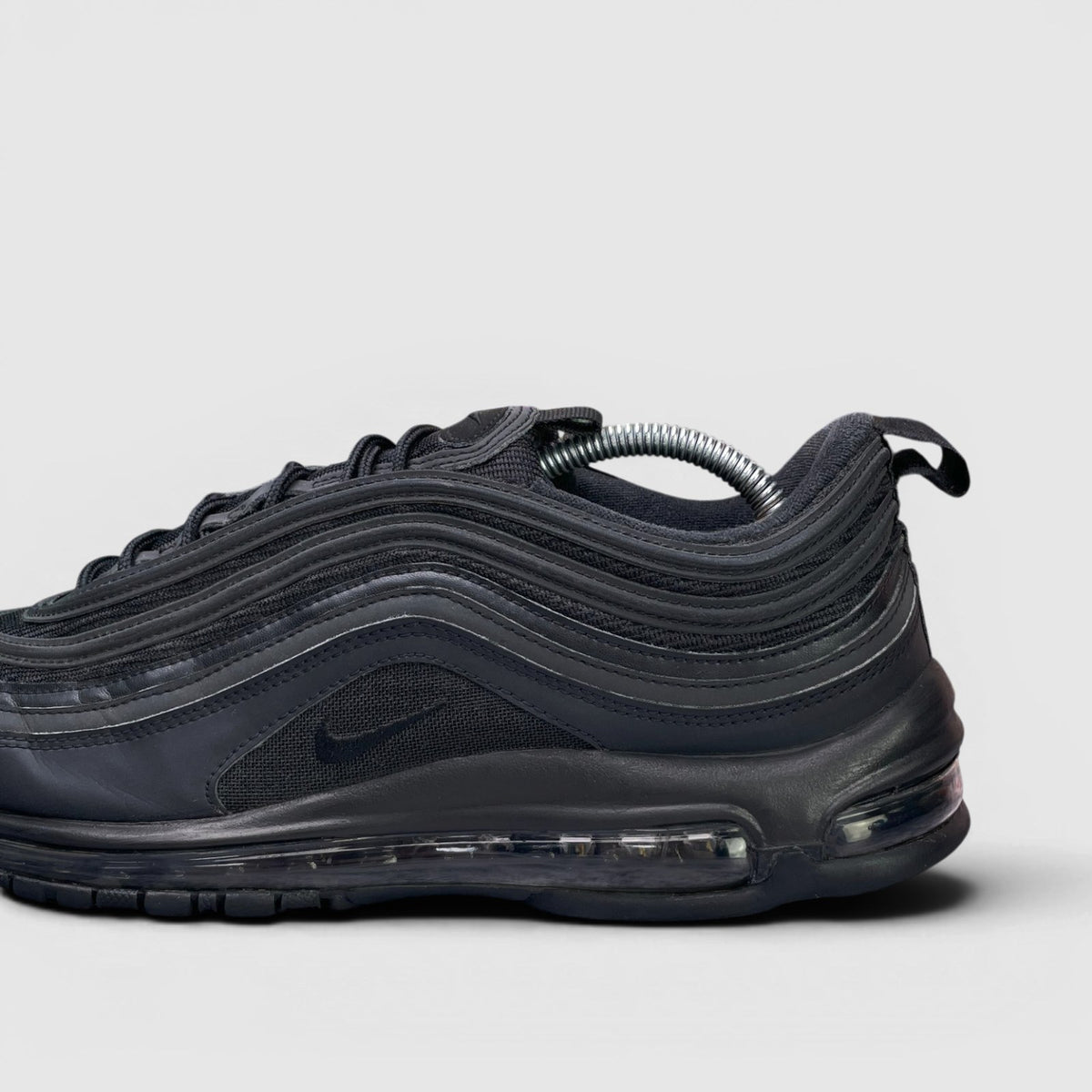Nike Air Max 97 Triple Black — buty sportowe męskie w bardzo dobrym stanie rozmiar 45, detal