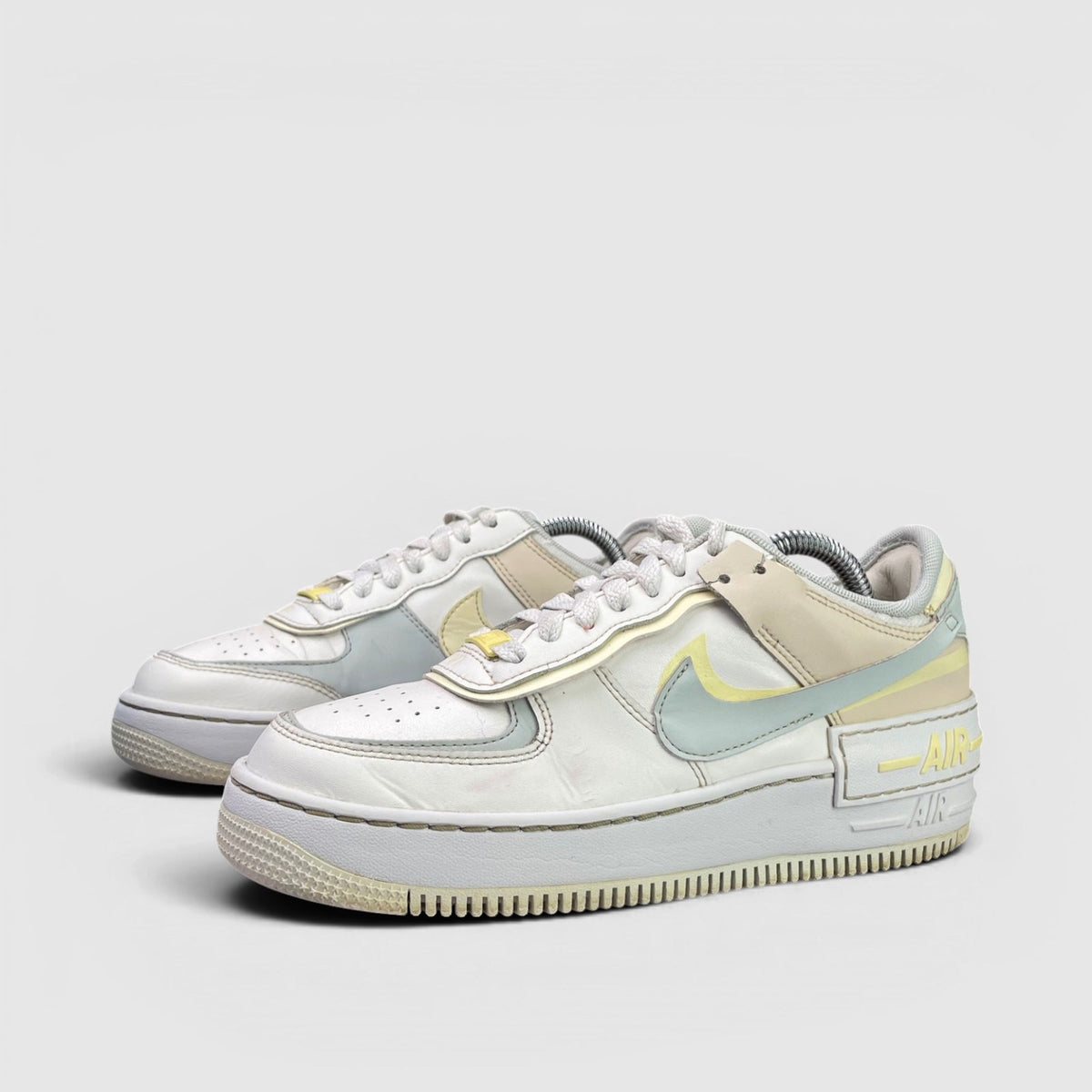 Nike Air Force 1 Shadow Pearl White Citron Tint — buty sportowe damskie w bardzo dobrym stanie rozmiar 38.5, para butów