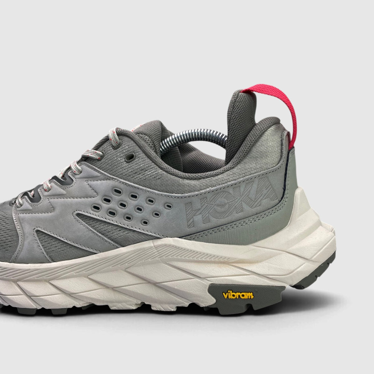 Hoka Anacapa Breeze Low, trekkingi męskie w bardzo dobrym stanie rozmiar 44, boczny profil, prawa strona