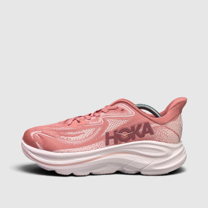 Hoka Clifton 10 Wide, buty sportowe damskie nowe rozmiar 40 2/3, boczny profil, lewa strona