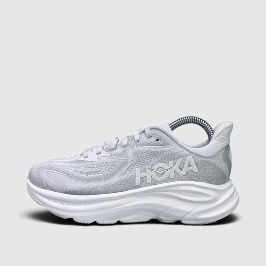 Hoka Clifton 10 Wide, buty sportowe damskie w bardzo dobrym stanie rozmiar 36, boczny profil, lewa strona