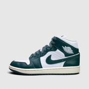 Nike Air Jordan 1 Mid Oxidized Green, buty sportowe damskie w bardzo dobrym stanie rozmiar 39, boczny profil, lewa strona